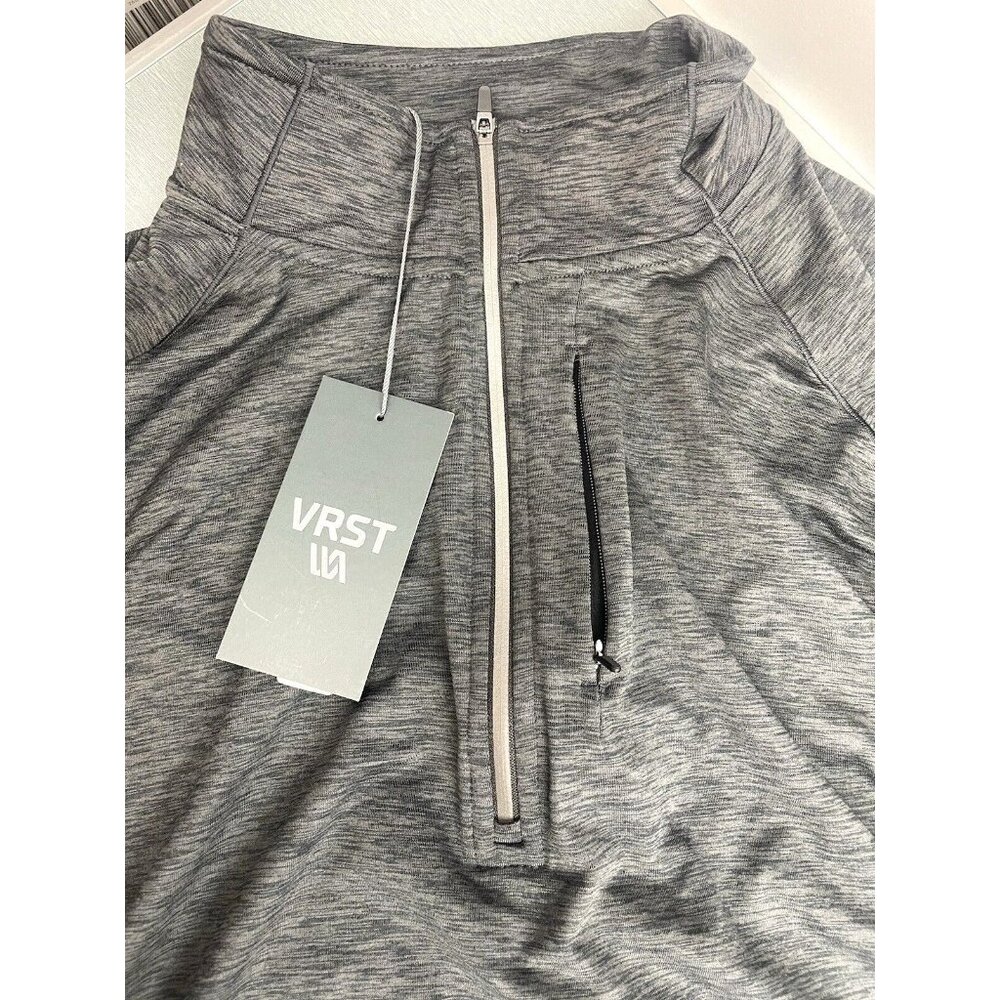 VRST MEN'S RUN WARM 1/2 ZIP DARK GREY HEATHER PULLOVER SIZE XXL - Picture 5 of 16